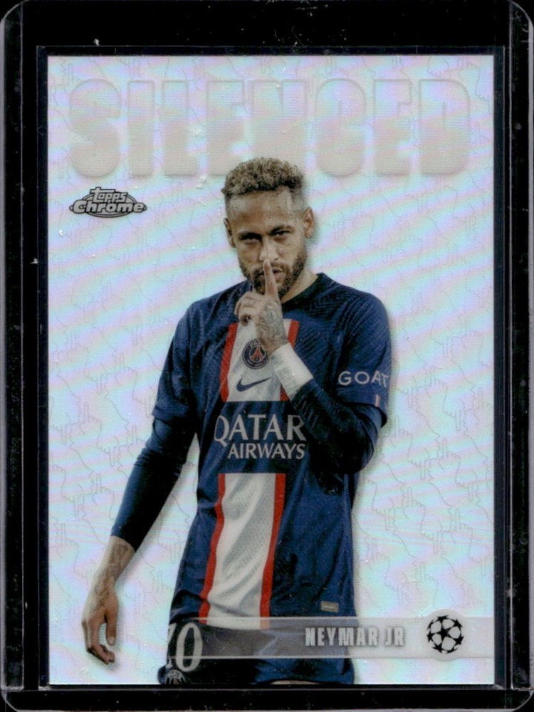 2025-26 Topps Chrome UEFA CC Neymar Jr Silenced #SHH-1 PSG
