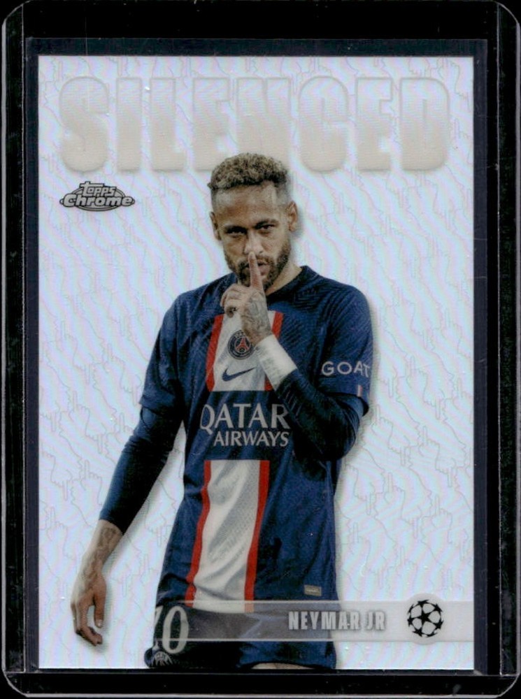 2025-26 Topps Chrome UEFA CC Neymar Jr Silenced #SHH-1 PSG