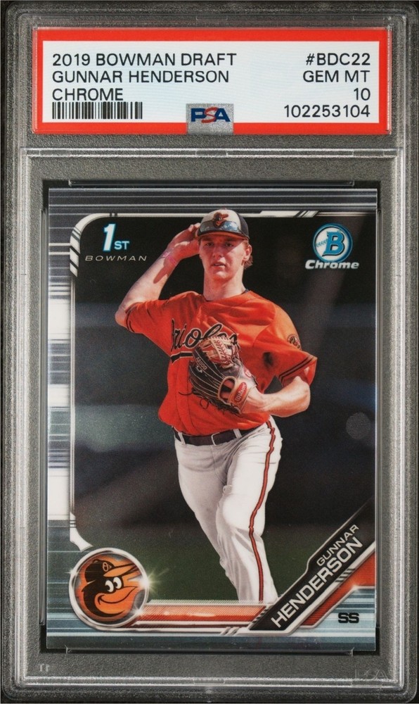 2019 Bowman Draft - Chrome Gunnar Henderson #BDC-22 (RC) view 1