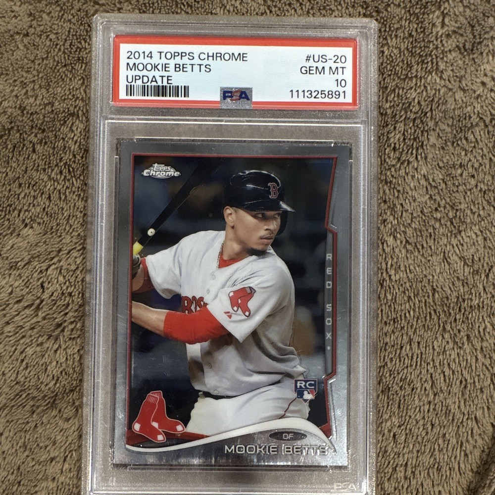 Topps 2014 Chrome Update Mookie Betts #US-20 Rookie PSA 10 Red Sox MLB