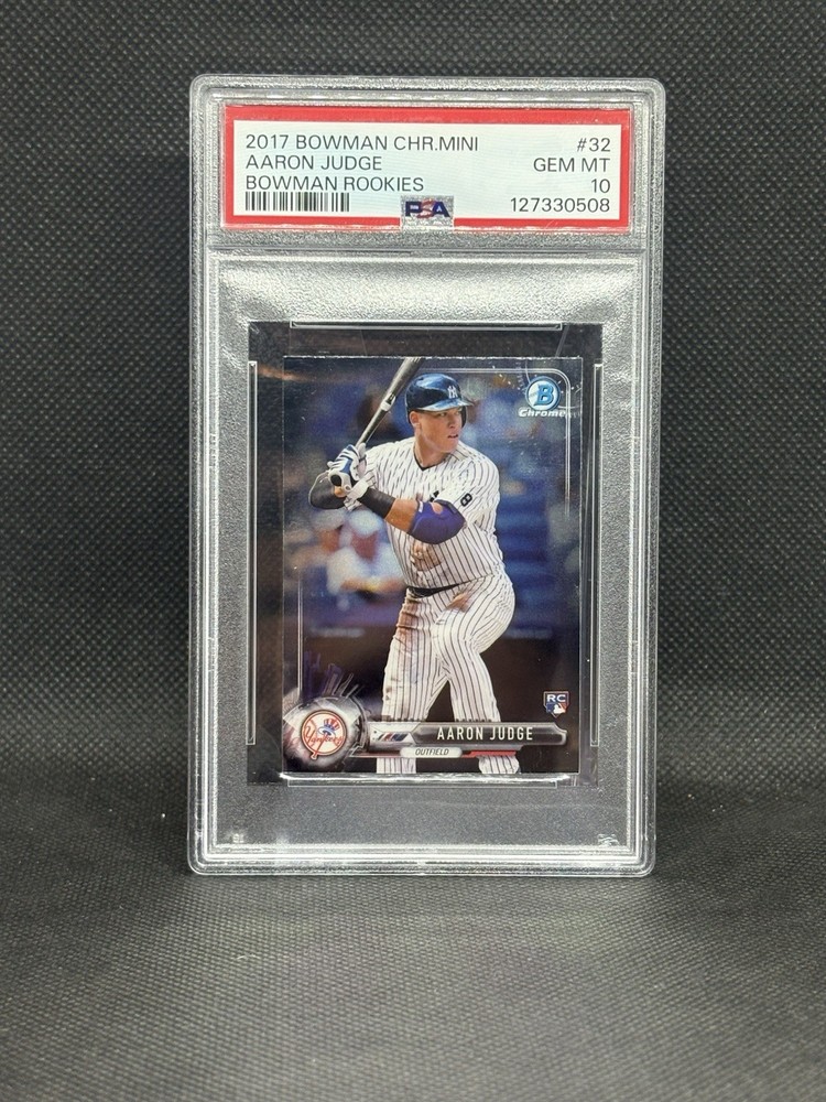 2017 Bowman Chrome Mini Bowman Rookies #32 Aaron Judge Rookie RC PSA 10 Yankees