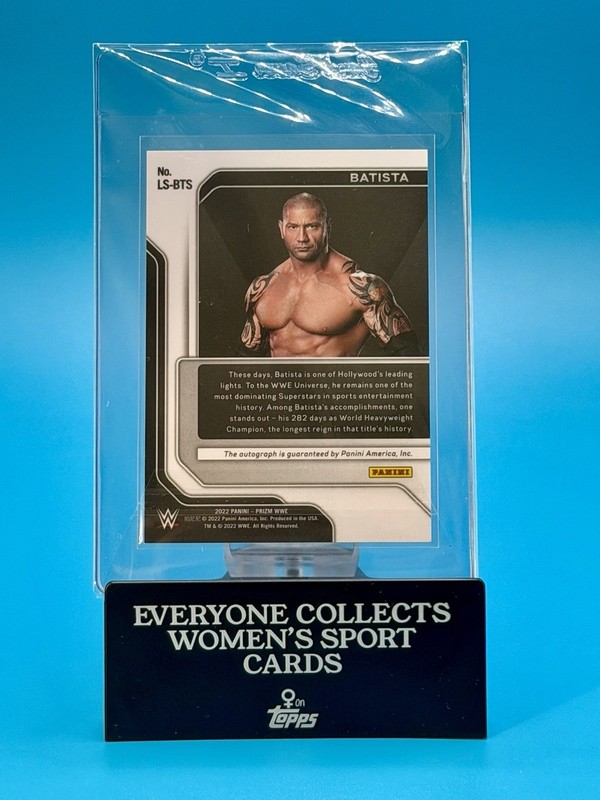 2022 Panini Prizm WWE BATISTA Legendary Signatures Auto Ready 2 Grade view 2