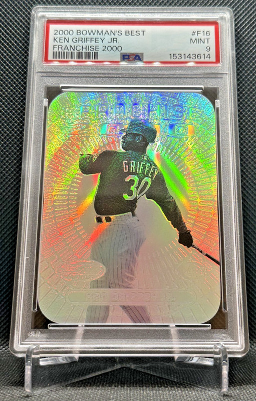 2000 Bowman's Best Ken Griffey Jr Franchise AWESOME RAINBOW SHINE LOW POP! PSA 9