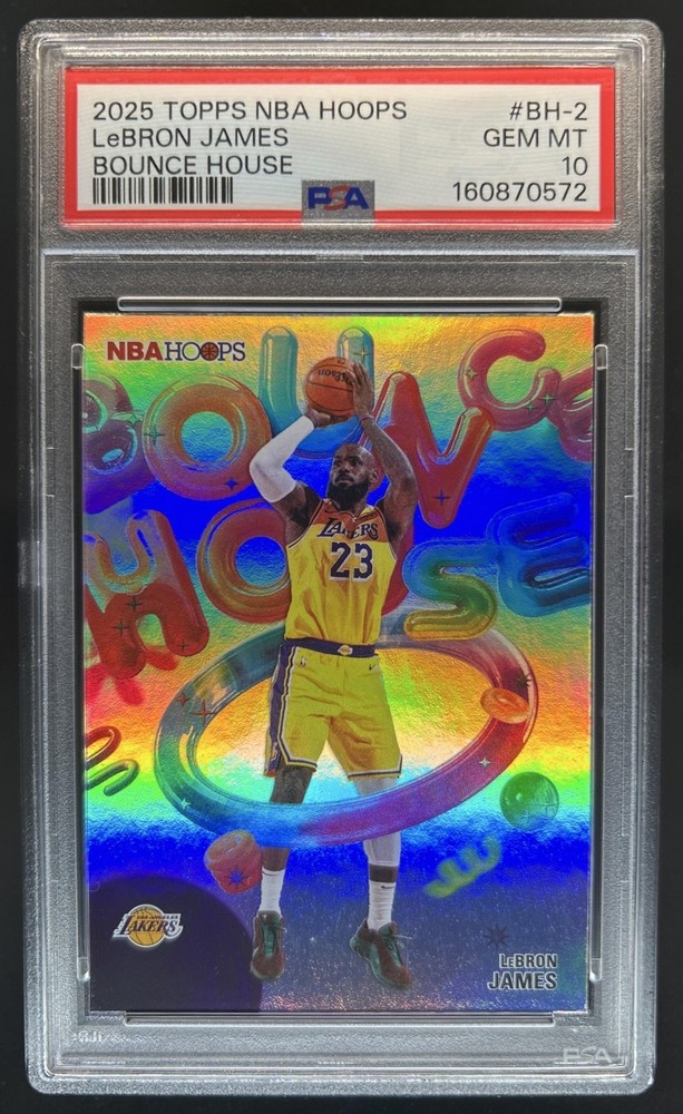 2025-26 Topps Hoops LeBron James Bounce House #BH-2 Lakers PSA 10 GEM MINT