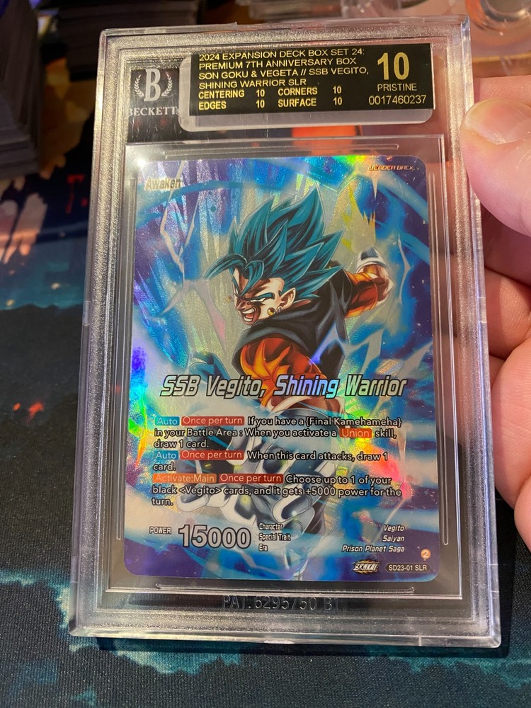 2024 Dragon Ball SSB Vegito Shining Warrior BGS 10 Black Label