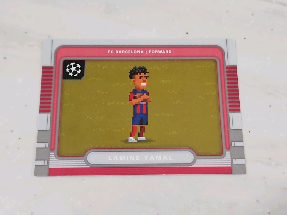 2025-26 Topps UEFA Club Competitions, Lamine Yamal 8B-17 8 Bit Shots, Barcelona
