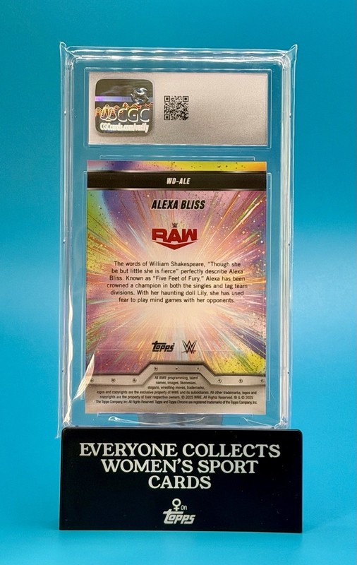 2025 Topps Chrome WWE Women’s Division Alexa Bliss Gold Refractor CGC 10 💎 /50 view 2