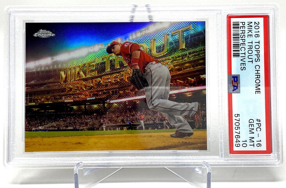 2016 Topps Chrome #PC-16 Mike Trout Perspectives PSA 10