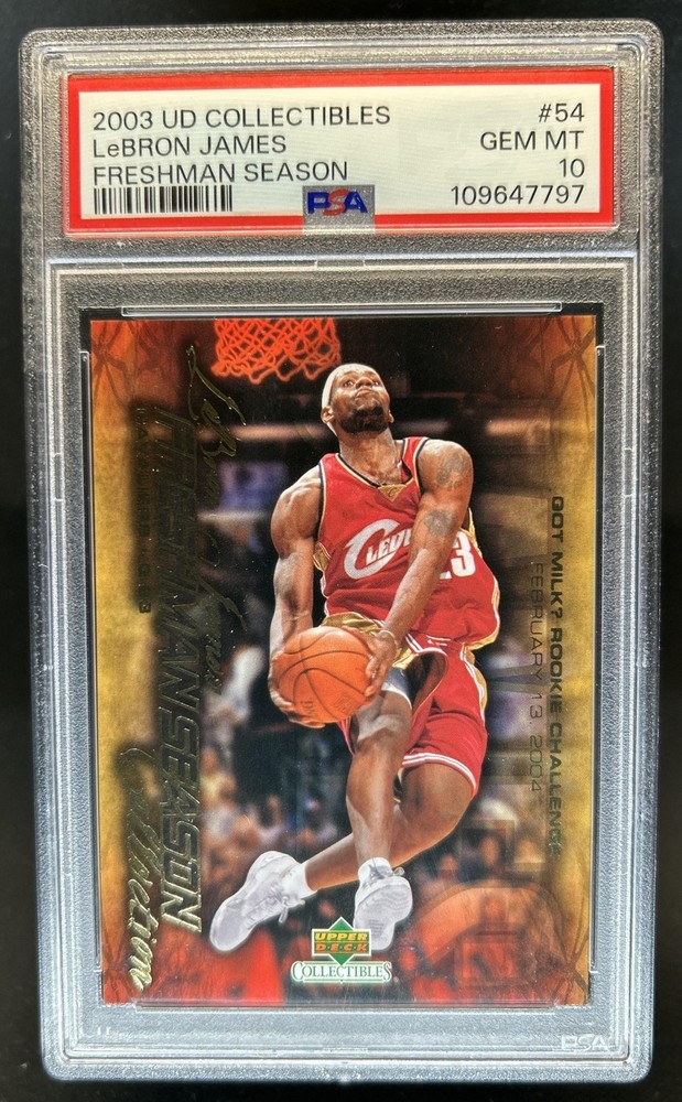 2004-05 Upper Deck Collectibles LeBron James Freshman Season #54 PSA 10 GEM MINT