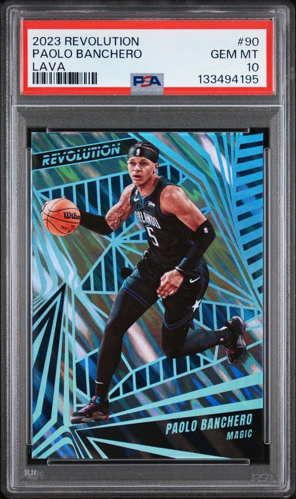 LAVA/10 2023-24 Panini Revolution #90 Paolo Banchero Orlando Magic PSA 10 POP 2