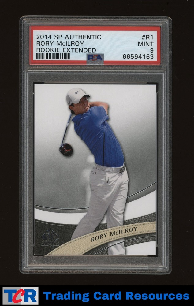 2014 SP Authentic #R1 Rory Mcilroy Rookie Extended PSA 9 MINT view 1
