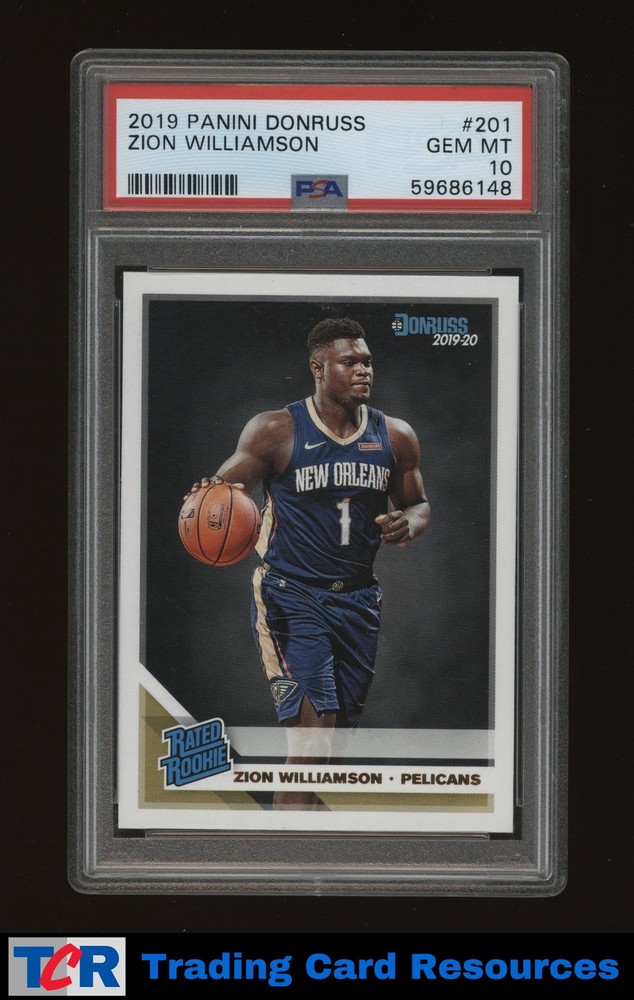 2019 Panini Donruss #201 Zion Williamson PSA 10 GEM MT