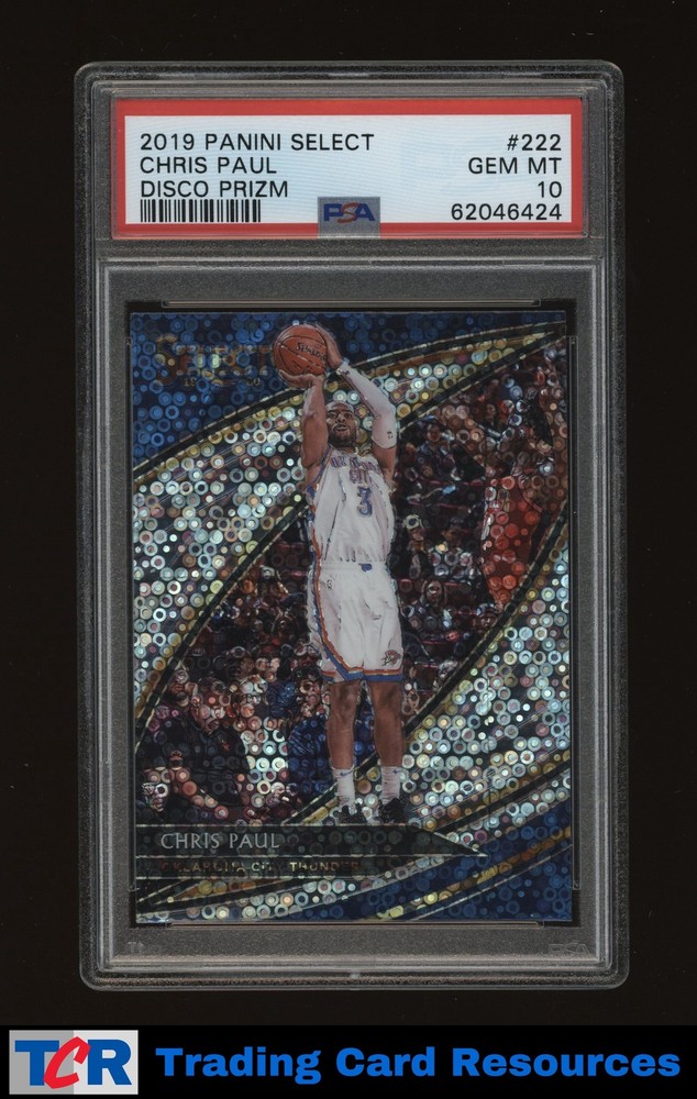 2019 Panini Select #222 Chris Paul Disco Prizm PSA 10 GEM MT