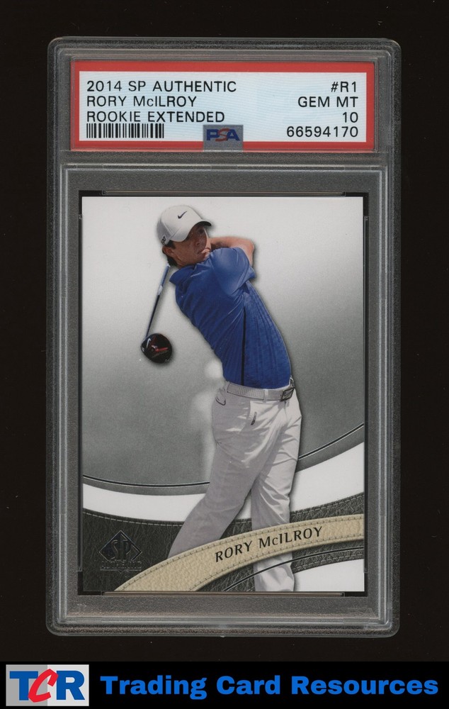 2014 SP Authentic #R1 Rory Mcilroy Rookie Extended PSA 10 GEM MT