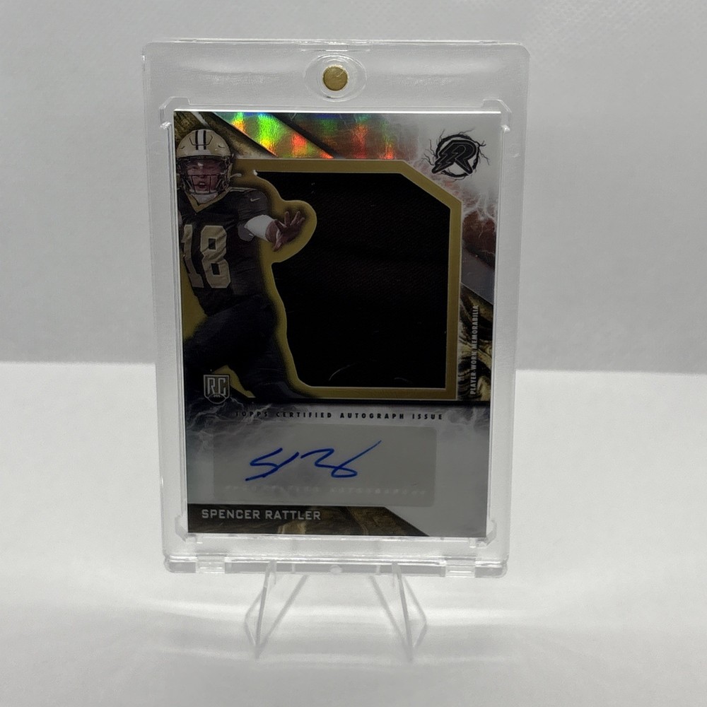 2024 Topps Resurgence Spencer Rattler RPA #RPA-SR Refractor Saints RC Auto