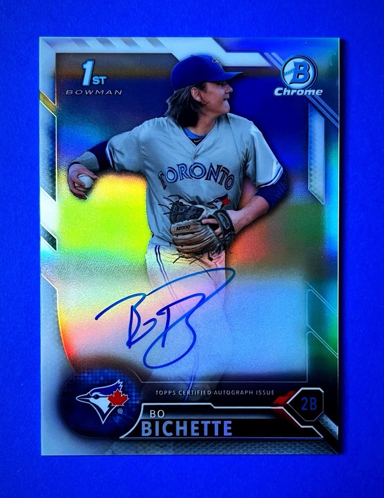 2016 Bowman Draft Chrome Bo Bichette Refractor Auto 1st Bowman #’d /499