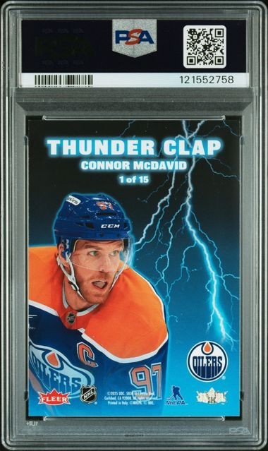 PSA 8 DIAMOND DEALER PROMO CONNOR MCDAVID 2025 CERTIFIED CDD #1 GRADED NHL TPHLC view 2
