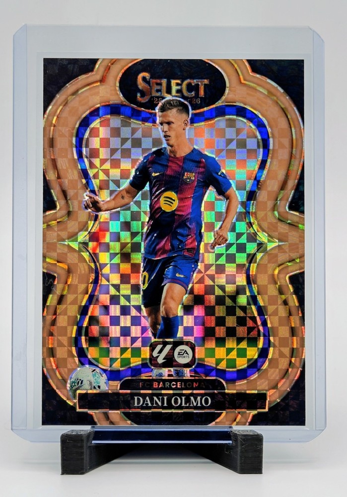 2025-26 Select La Liga Dani Olmo #102 Mezzanine Bronze Checker /99 FC Barcelona