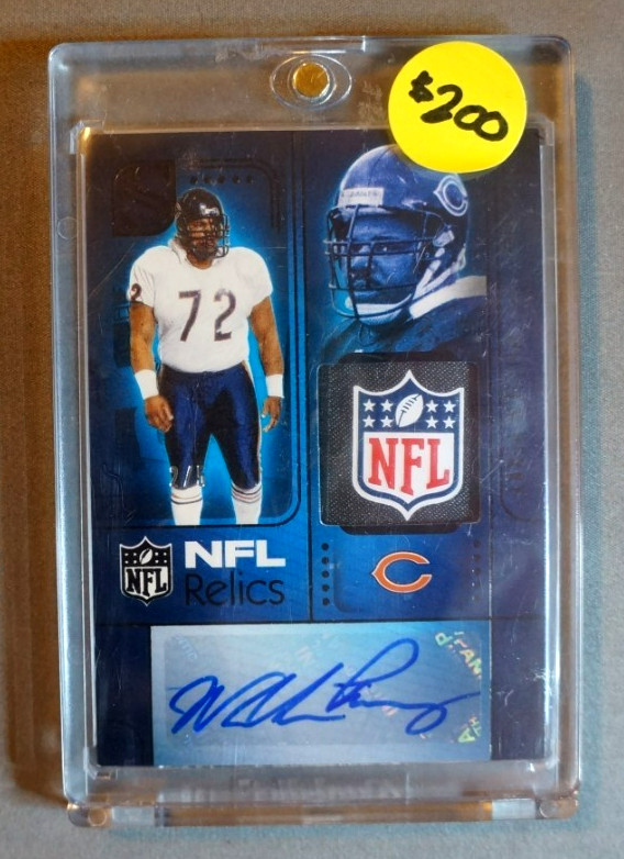 William Refridgerator Perry 2025 Panini Silhouette NFL Shied AUTO Patch /5 Bears