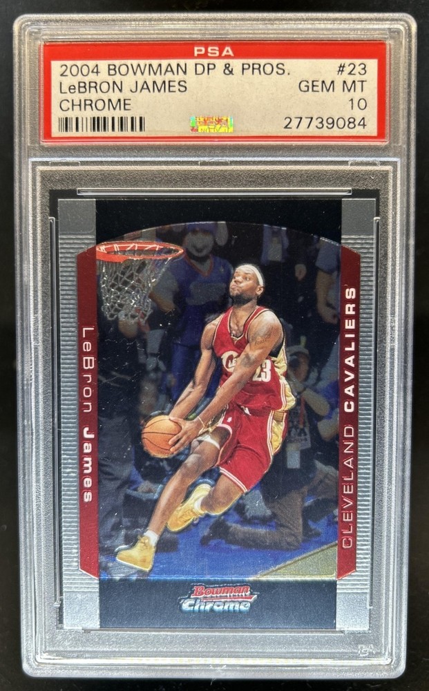 2004-05 Bowman LeBron James Chrome Cavaliers PSA 10 GEM MINT
