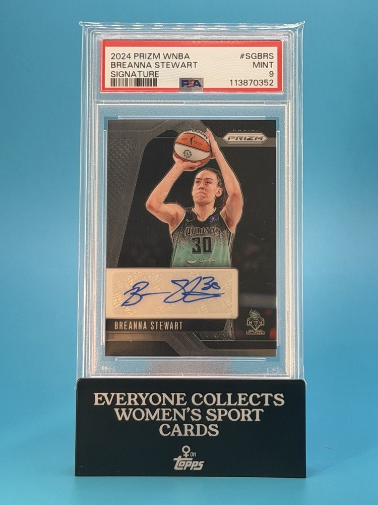 2024 Prizm WNBA Breanna Stewart Signature Auto PSA 9 🐐? Liberty HOF 🔒