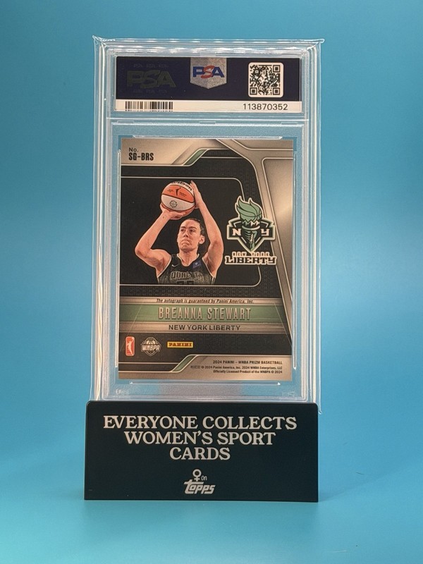 2024 Prizm WNBA Breanna Stewart Signature Auto PSA 9 🐐? Liberty HOF 🔒 view 2
