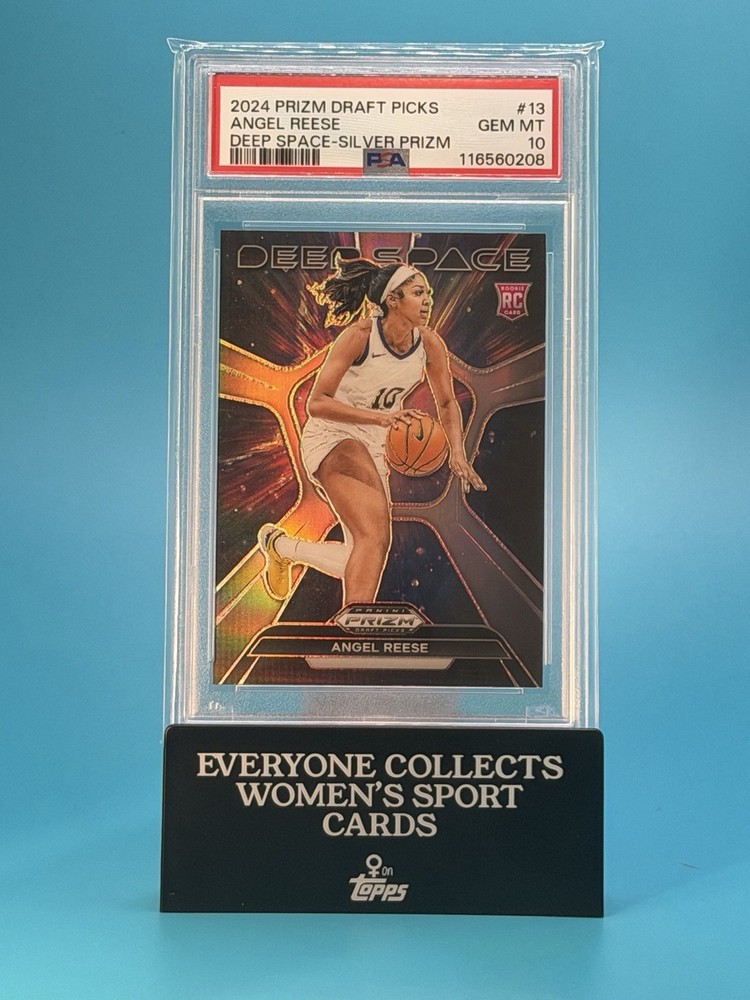 2024 Prizm Draft Picks Angel Reese Deep Space SILVER Prizm RC PSA 10 ATL LSU