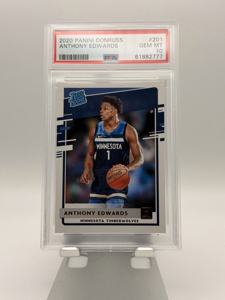 Panini Donruss 2020-21 Anthony Edwards Rated Rookie #201 PSA 10 Timberwolves