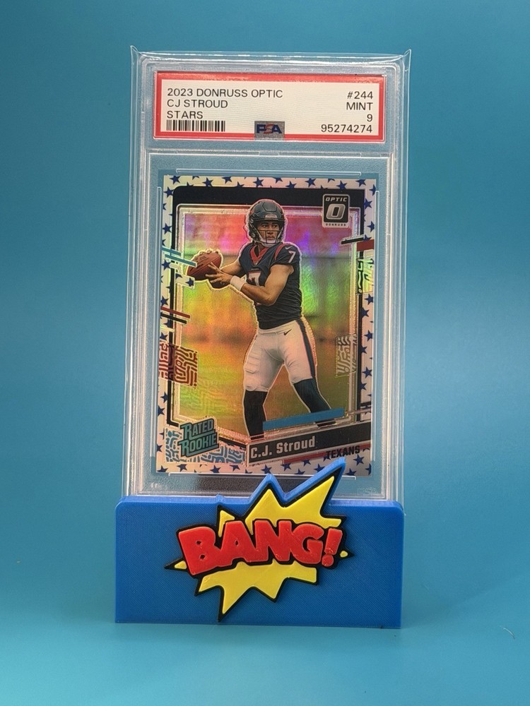 2023 Panini Donruss Optic - Rated Rookie C.J. Stroud #244 Stars Prizm (RC) PSA 9