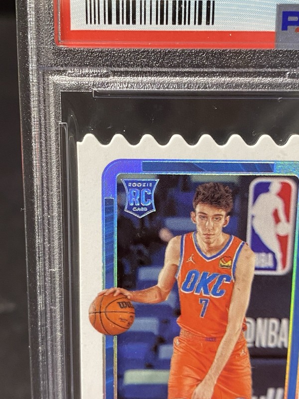 2022-23 Panini Contenders  Rookie Ticket Stub Auto #137 Chet Holmgren #/7 PSA 10 view 2