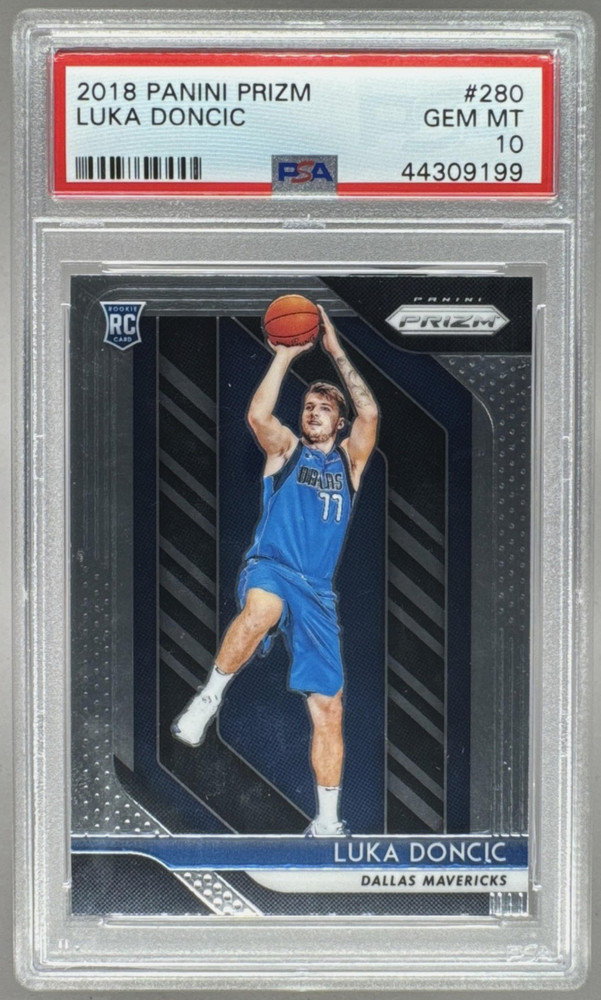44309199 Luka Doncic 2018 Panini Prizm #280 Rookie RC PSA 10