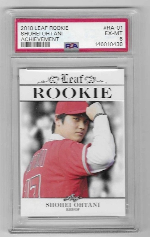 Leaf 2018 Rookie II Achievement Shohei Ohtani Rookie #RA-01 Angels PSA 6