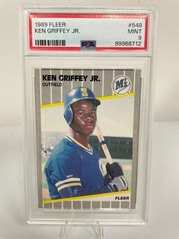 Fleer 1989 Ken Griffey Jr Rookie #548 Seattle Mariners PSA 9 - Free Shipping