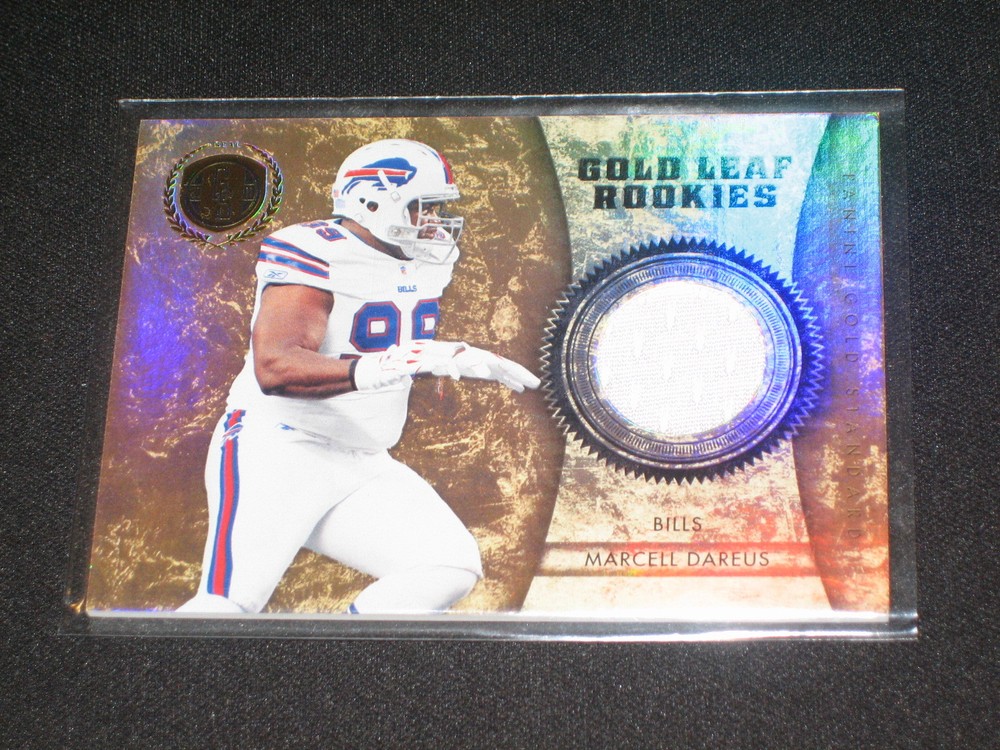 MARCELL DAREUS BILLS LEGEND AUTHENTIC EVENT GAME USED JERSEY FOOTBALL CARD /299