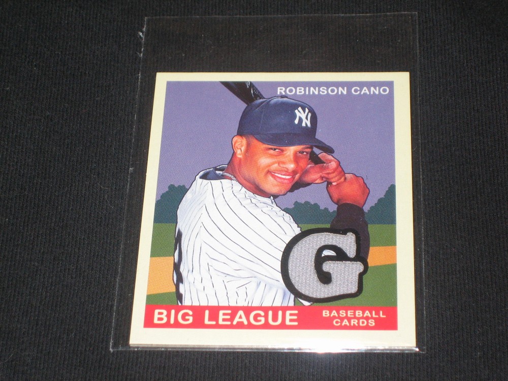 ROBINSON CANO YANKEES LEGEND CERTIFIED AUTHENTIC BASEBALL GAME USED JERSEY CARD
