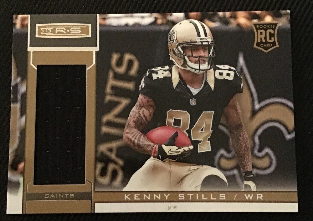 KENNY STILLS AUTHENTIC CERTIFIED GAME USED JERSEY CARD SAINTS