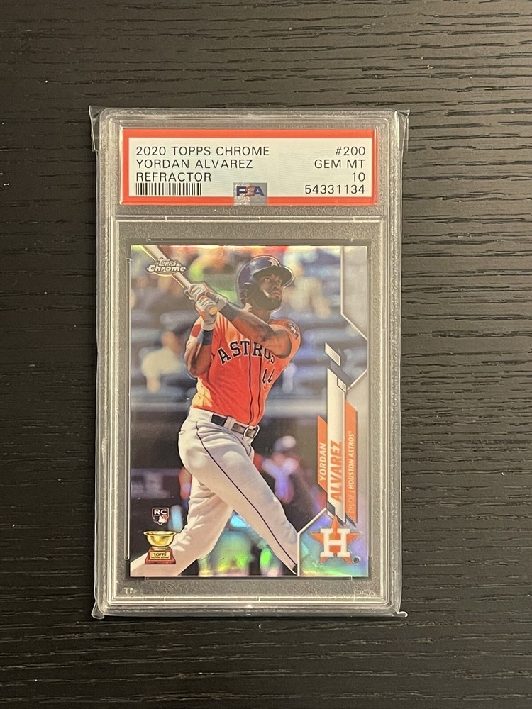 2020 Topps Chrome Yordan Alvarez Refractor PSA 10 Rookie RC Houston Astros