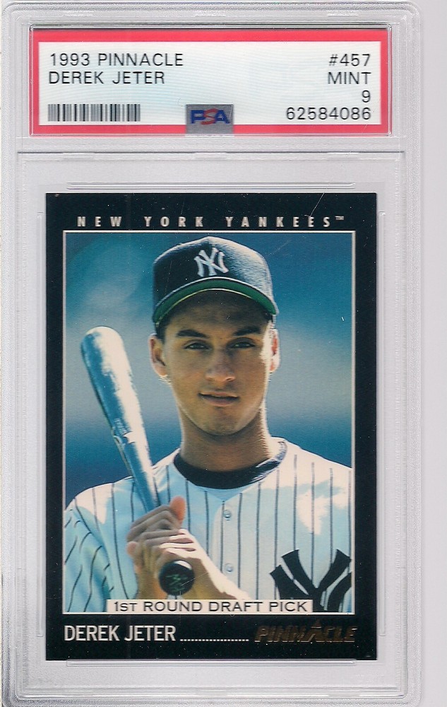1993 PINNACLE # 457 DEREK JETER ROOKIE PSA 9 
