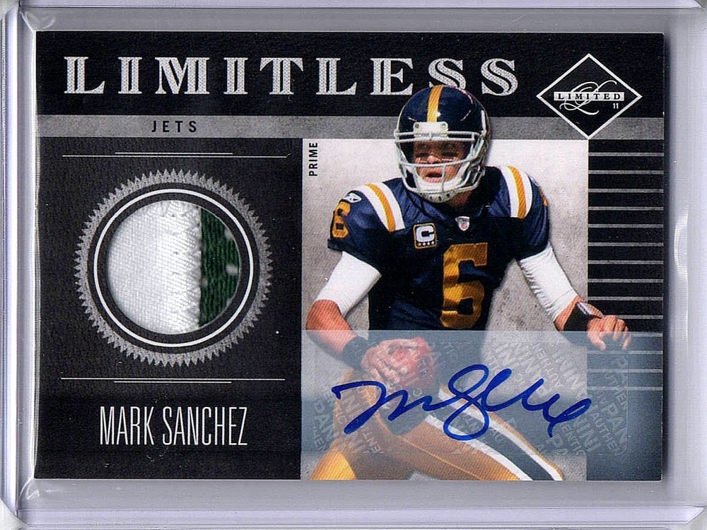 Mark Sanchez 2011 Limited Limitless 2 Color Patch Auto New York Jets #12 10/10