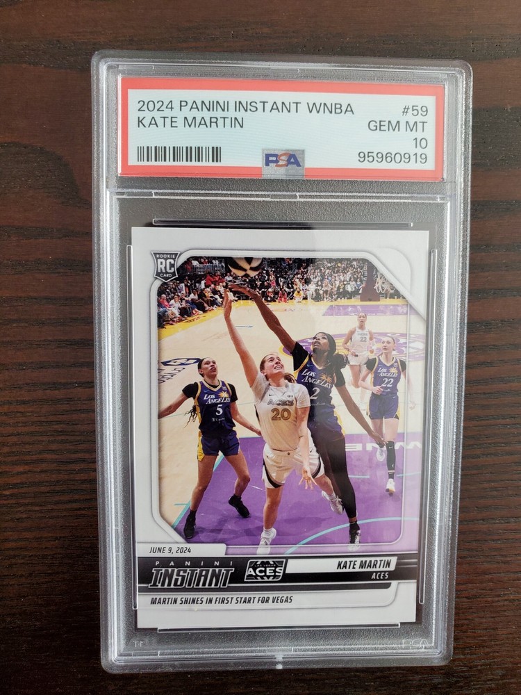 Kate Martin 2024-25 Panini Instant WNBA #59 Rookie Card PSA 10 Gem Mint QTY