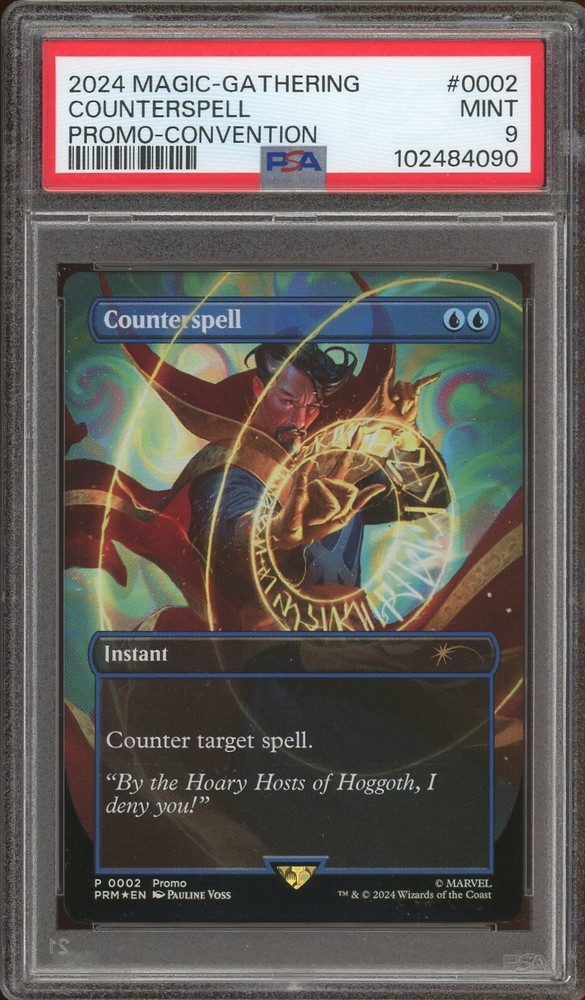 2024 Magic The Gathering MTG Marvel Promo Counterspell Dr. Strange Foil PSA 9