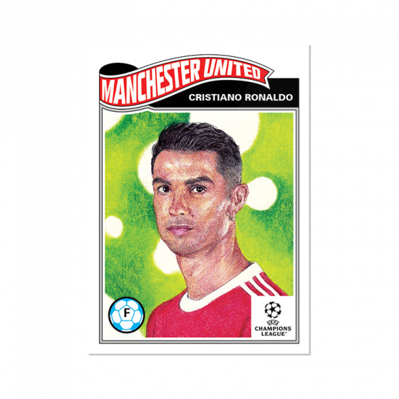 CRISTIANO RONALDO - 2021 Topps UCL LIVING Set #374 - MANCHESTER UNITED