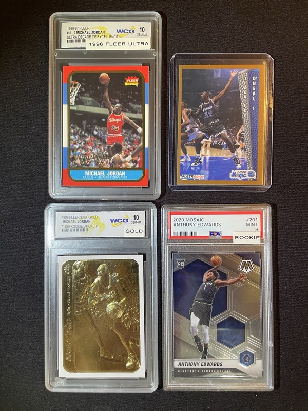 MICHAEL JORDAN LeBRON KOBE SHAQ Rookie Auto PSA BGS GOAT HOT PACKS Only 23 made view 2
