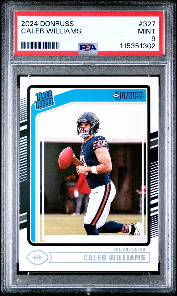 2024 Donruss Caleb Williams Rated Rookie PSA 9 Bears RC 