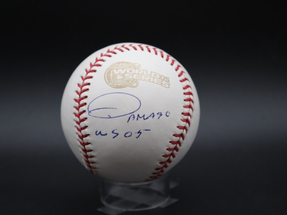 Damaso Marte (WS 05) Signed 05 WS Baseball Autograph Auto PSA/DNA AP68006