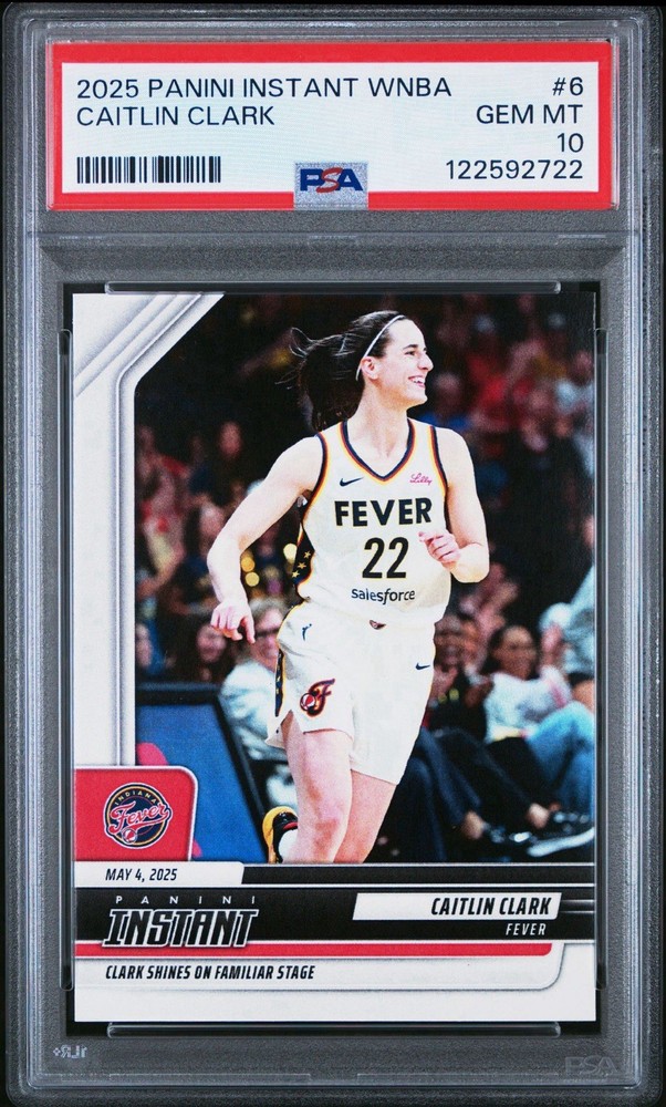 2025 PANINI INSTANT WNBA #6 CAITLIN CLARK PSA 10 GEM MT LOW POP /2597