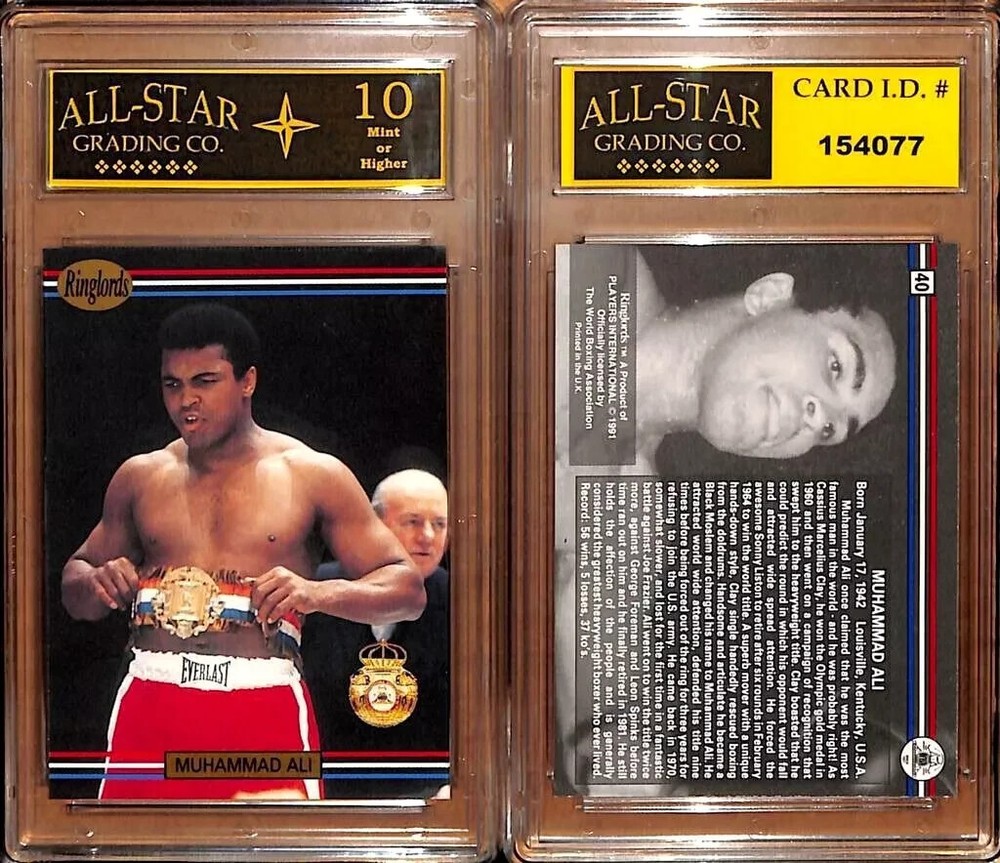 Muhammad Ali 1991 Ringlords Boxing Card #40 GRADED ASG 10 MINT #HP