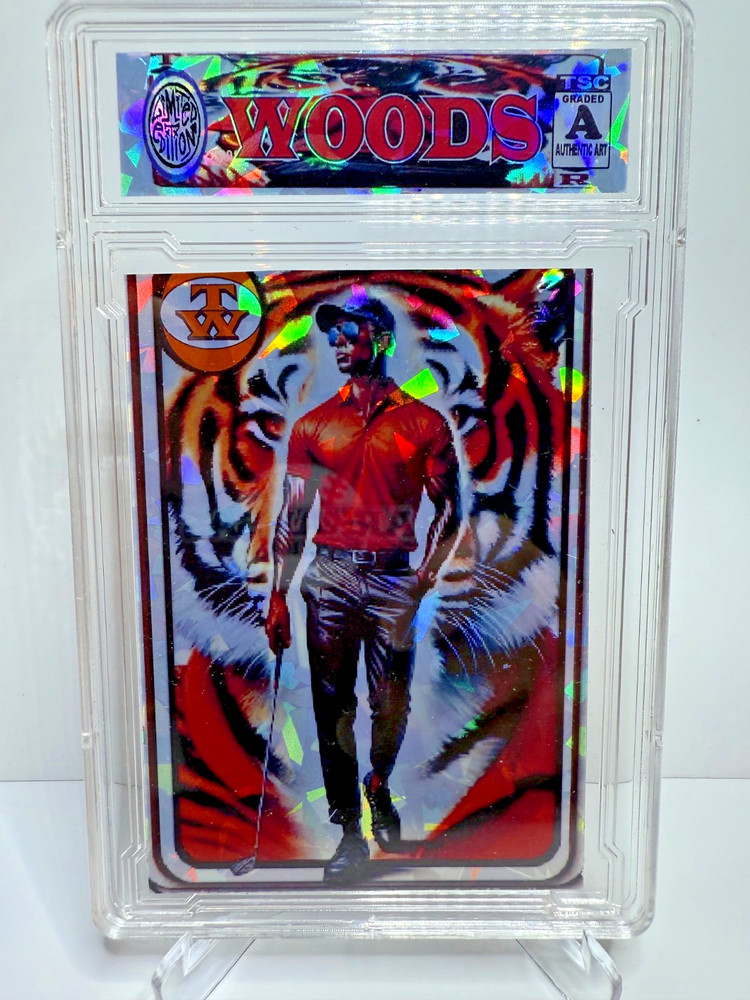2025 PGA Golf Tiger Woods Tiger Ice Refractor Anime SP/200 cv rc