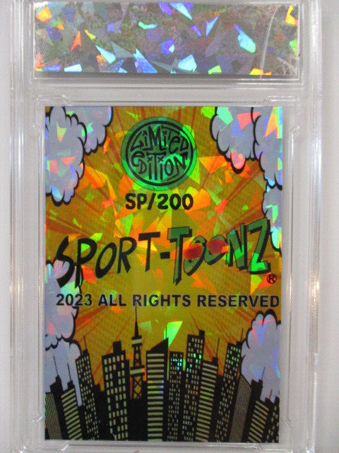2025 PGA Golf Tiger Woods Tiger Ice Refractor Anime SP/200 cv rc view 2