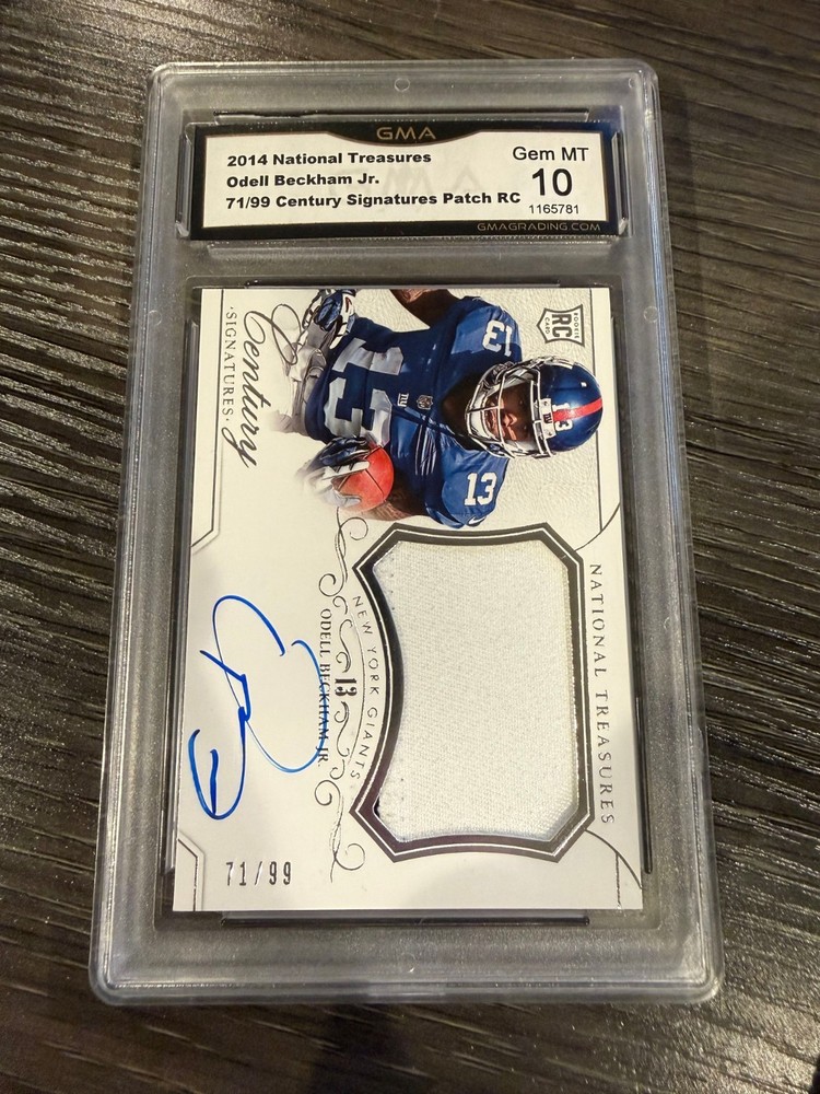 2014 Panini National Treasures #311 Odell Beckham Jr. Auto Patch /99 GMA 10